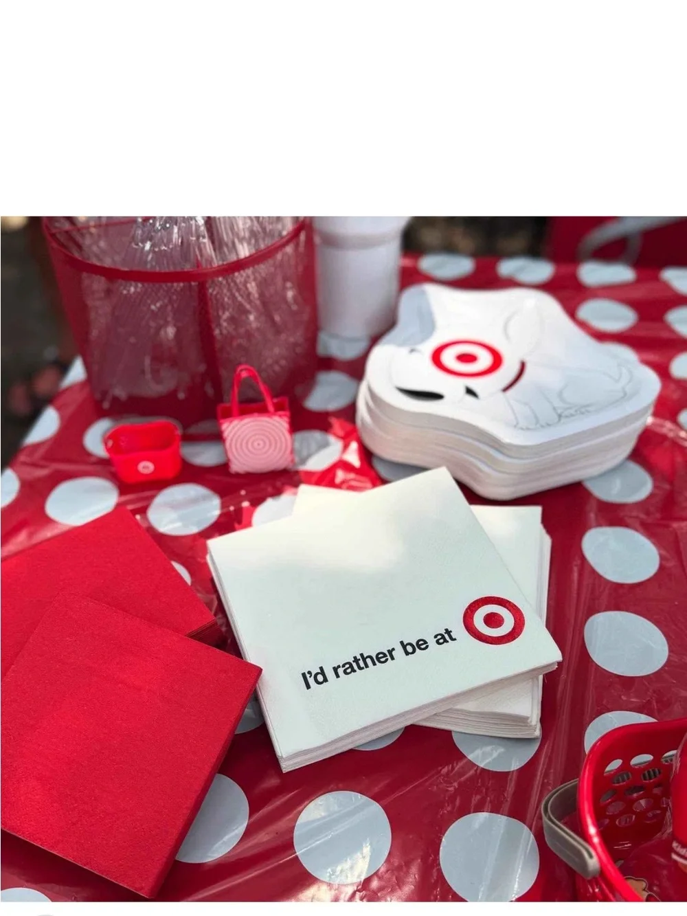 🔵 Target Lunch Napkin 30ct Spritz™ NEW in plastic